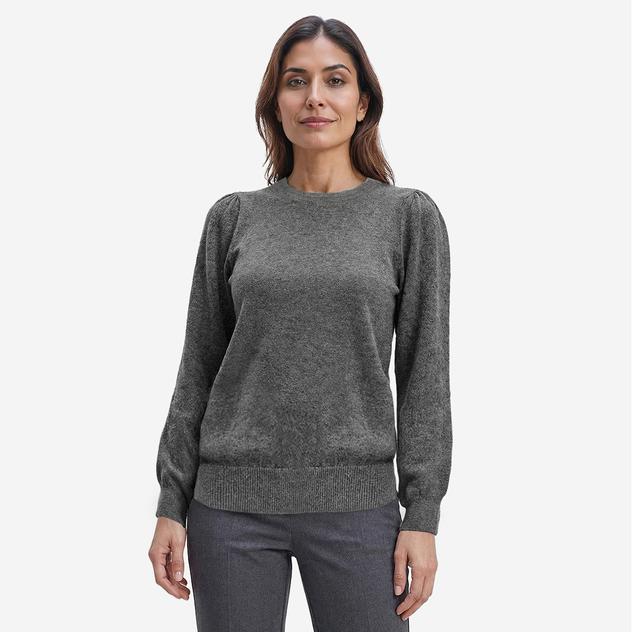 Womens Zac & Rachel Long Sleeve Sleeve Crew Neck Pullover Sweater