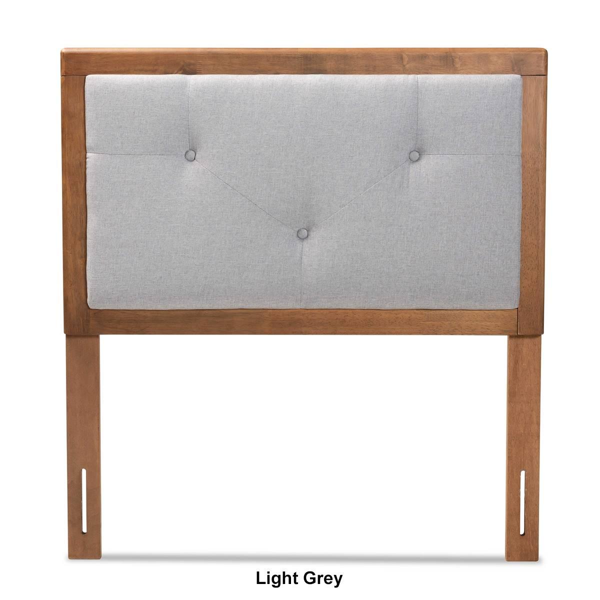 Baxton Studio Abner Modern Fabric & Wood Twin Size Headboard