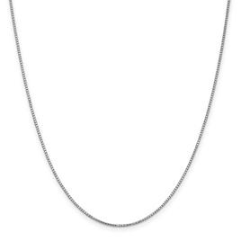 Gold Classics(tm) 1.1mm. 14kt. White Gold Box Chain Necklace