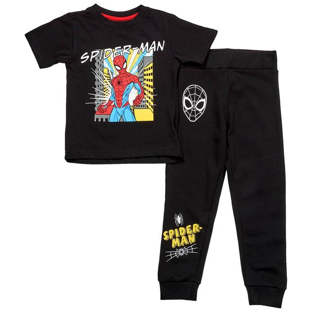 Boys (4-7) Marvel Spider-Man 2pc. Tee & Jogger Set - Black