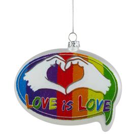 Northlight Seasonal Pride Love is Love Christmas Ornament