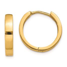 Gold Classics(tm) 14mm Hinged Hoop Earrings