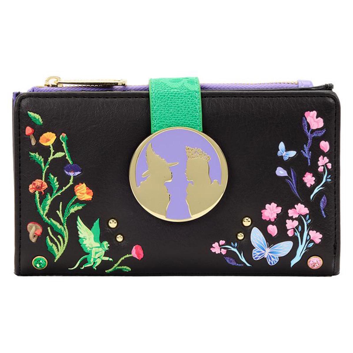Womens Loungefly Wicked Floral Flap Wallet