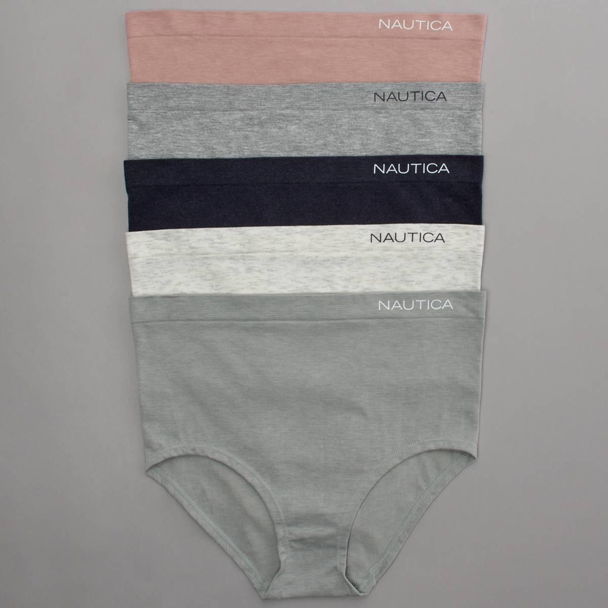 Womens Nautica 5pk. Briefs w/ Logo NT3714-5PKZ