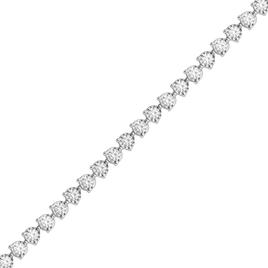 Nova Star® White Gold 3 1/4ctw. Lab Grown Diamond Tennis Bracelet