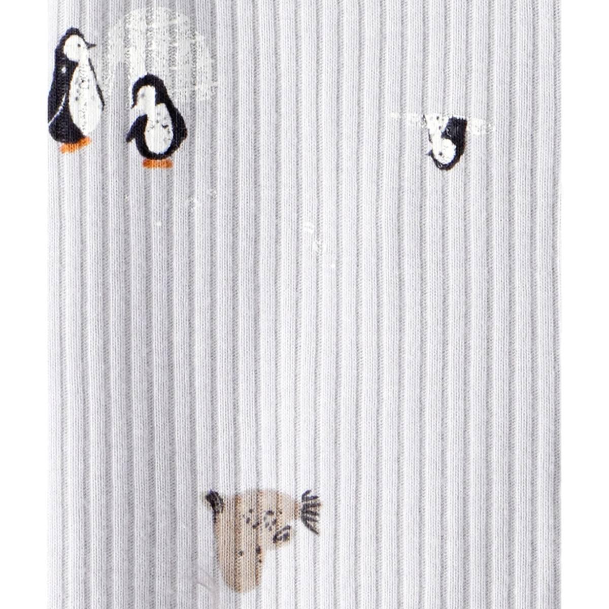 Baby Unisex (NB-9M) Carter''s® Penguin & Seal Ribbed Zip Sleeper