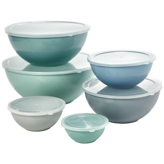 12pc. Mixing Bowl Set w/ Lids - Outer Teal