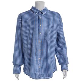 Mens Big & TalI IZOD® Plaid Button Down Shirt - Regatta