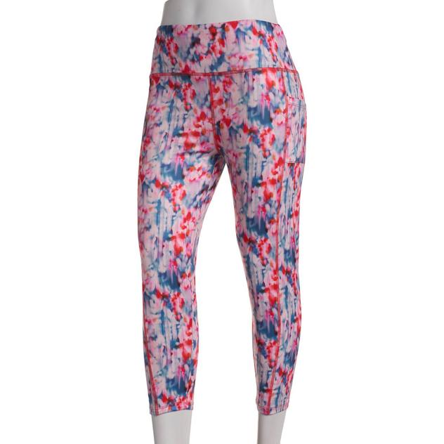 Womens Starting Point® Blurry Floral Yummy Capris