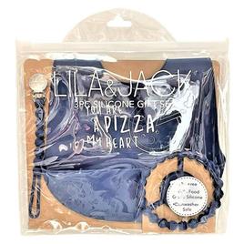 Baby Boy Lila & Jack 3pc. Pizza My Heart Feeding Accessories Set