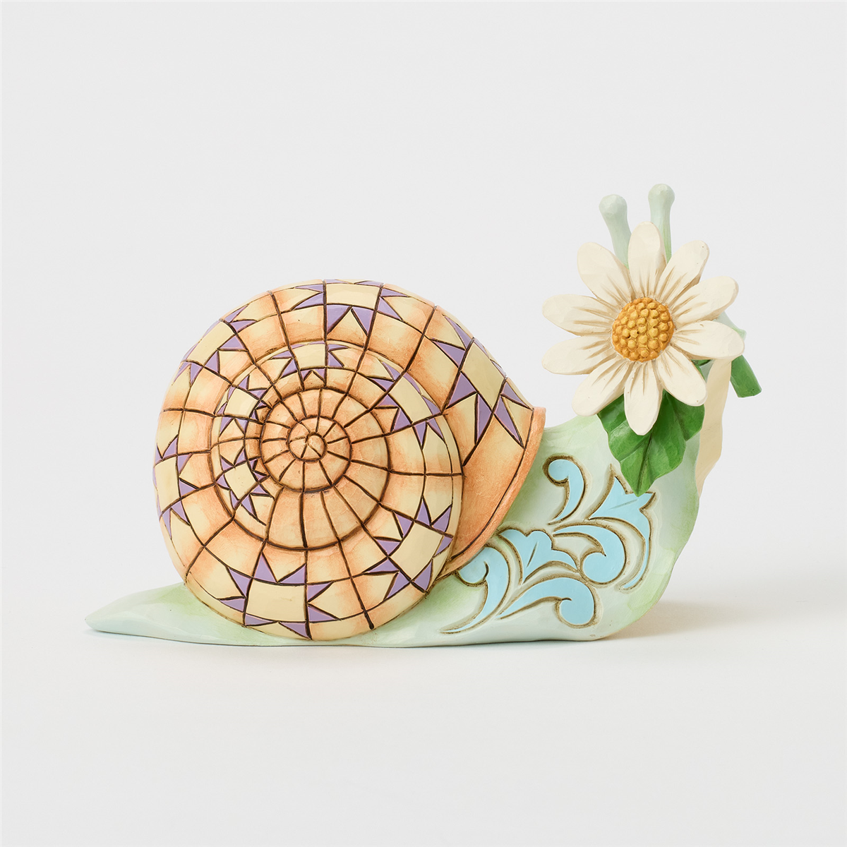 Jim Shore Heartwood Creek Snail with Daisy Flower Figurine