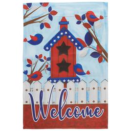 Northlight Seasonal Patriotic Birds Welcome Garden Flag