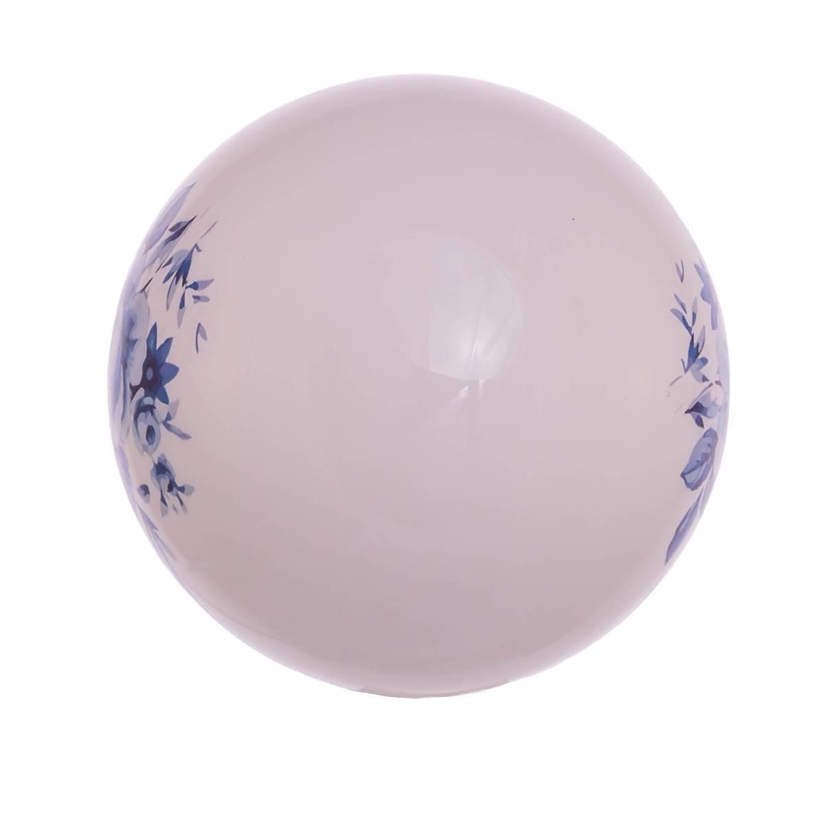 Kurt S. Adler 80MM Delft Blue Glass Ball Ornaments - Set of 6