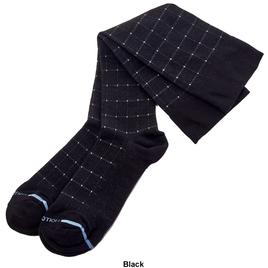 Mens Dr. Motion Pin Dot Grid Compression Socks