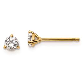 Pure Fire 14kt. Yellow Gold 1/3ctw. Lab Grown Diamond Earrings