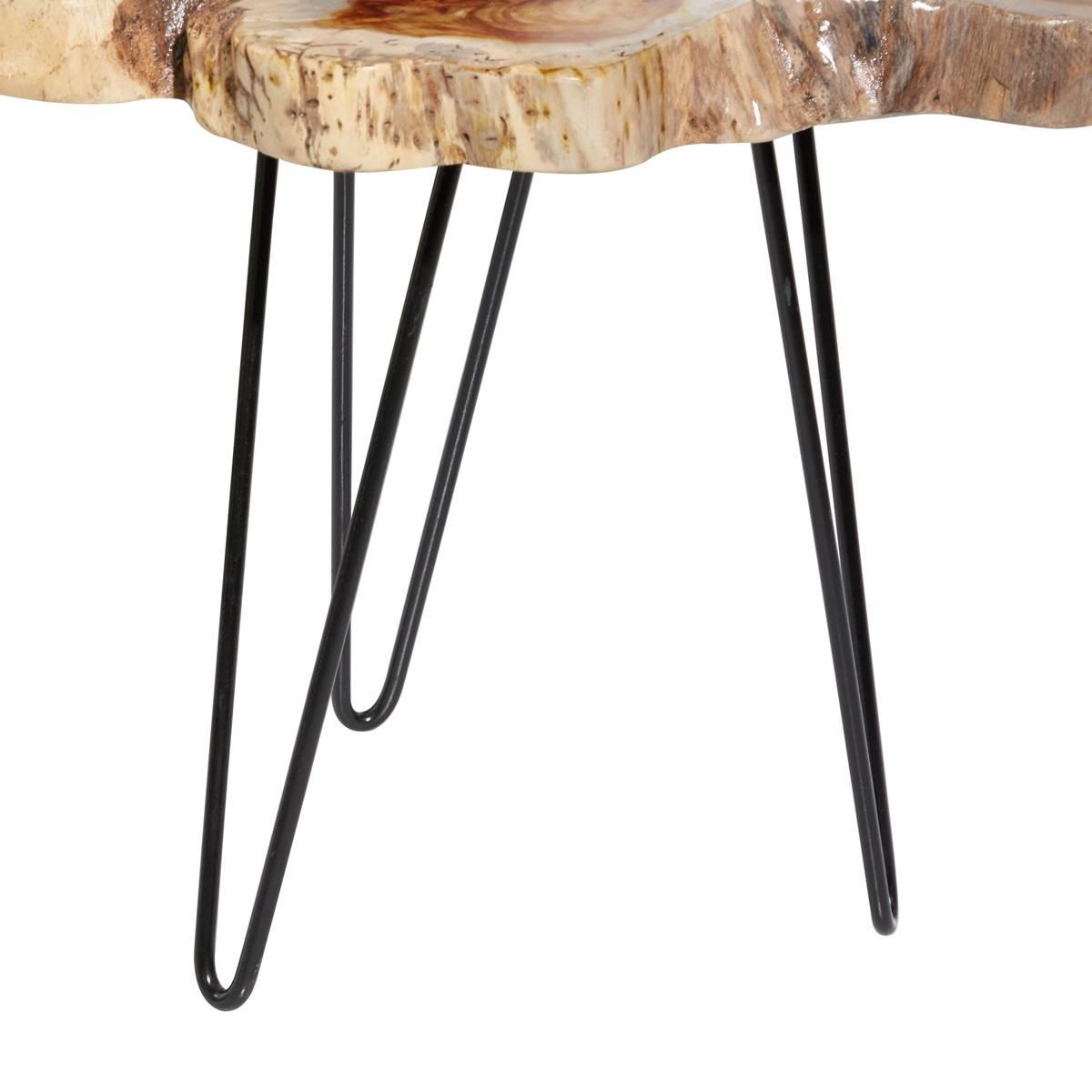 9th & Pike® Brown Teak Wood Contemporary Accent Table - Set of 2