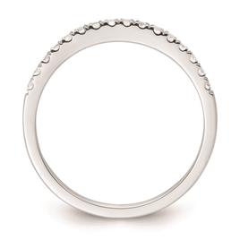 Pure Fire 14kt. White Gold Lab Grown Diamond Polish Wedding Band
