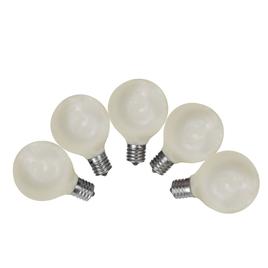 Northlight Seasonal 10ct. Pearl White G50 Globe Replacement Bulbs