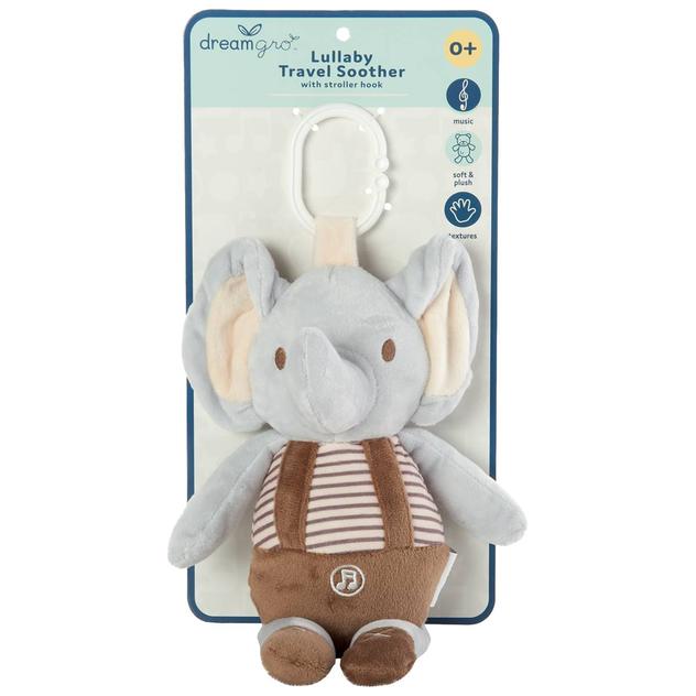 dreamgro™ Elephant Lullaby Travel Soother with Stroller Hook