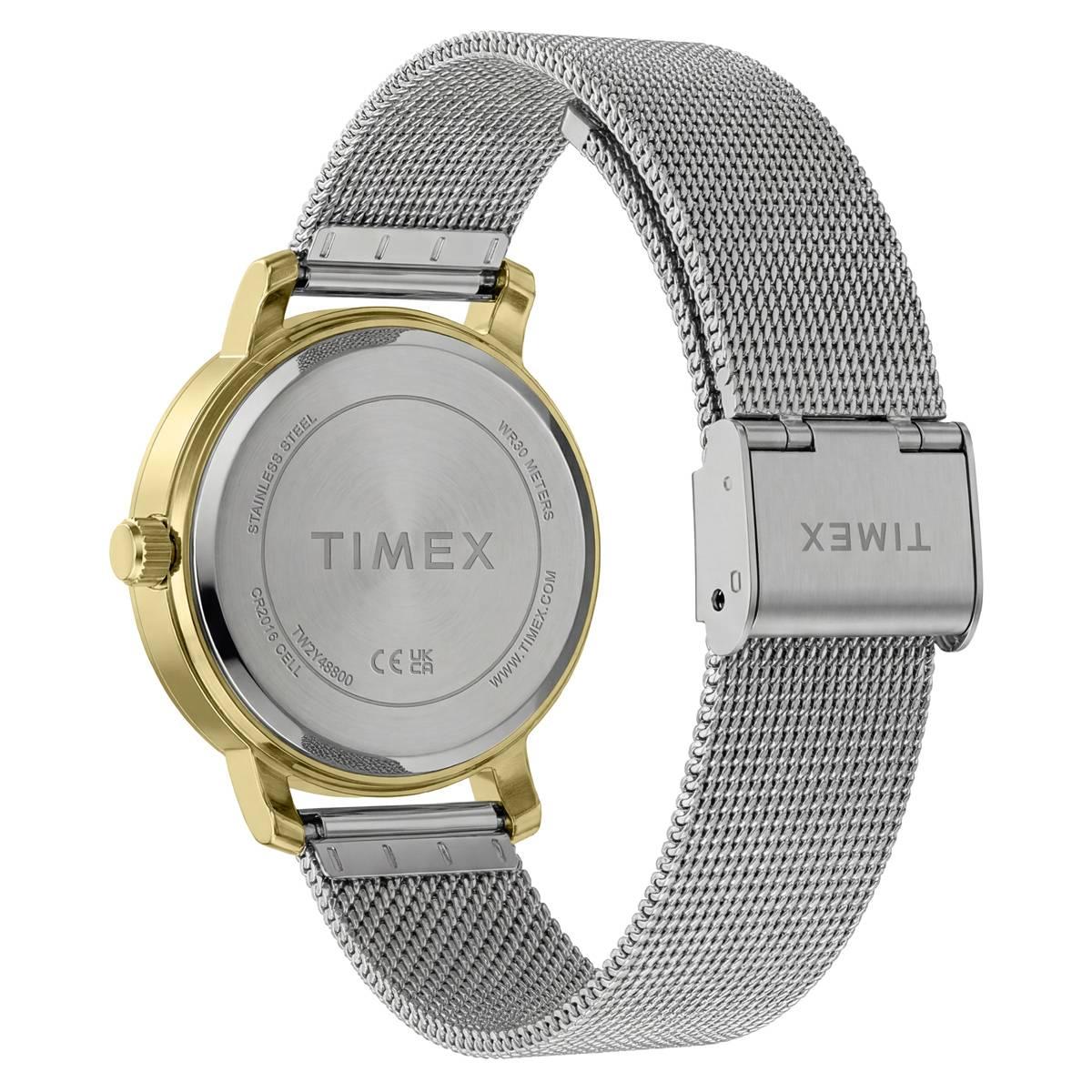 Womens Timex® Silver-Tone Mesh Bracelet Watch - TW2Y48800JT