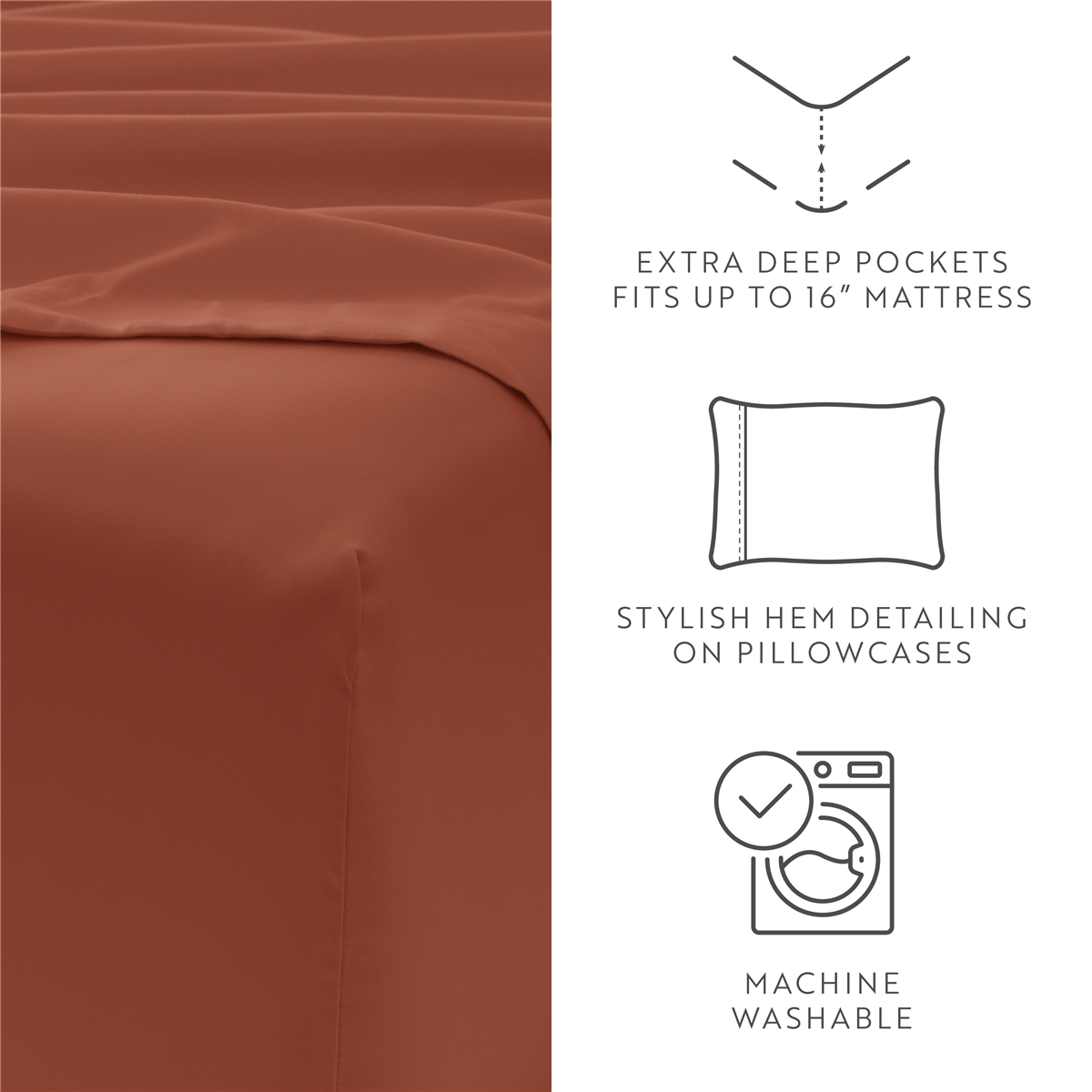 Soft Essentials 6pc. Luxury Ultra Soft Sheet Set