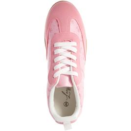Womens Love 83 Pink Floral Fashion Sneakers