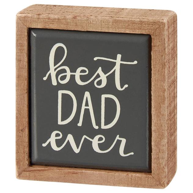 Primitives By Kathy Best Dad Ever Mini Box Sign