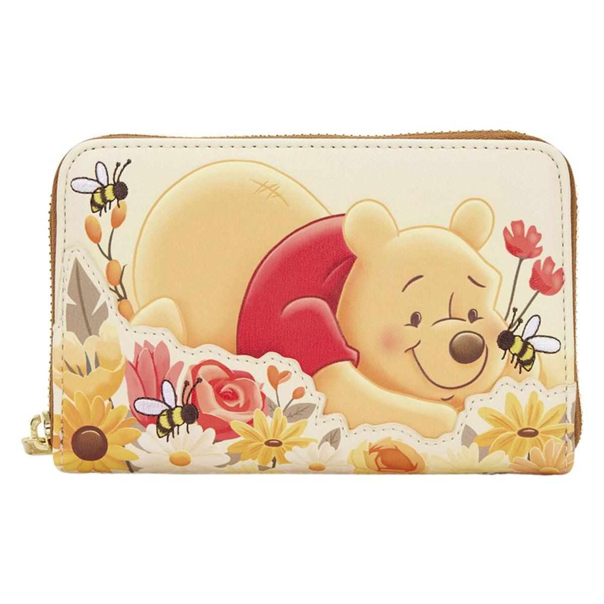 Womens Loungefly Winnie The Pooh & Bees Zip Around Wallet