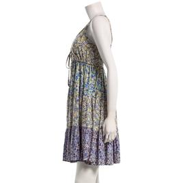 Juniors Angie Mix Floral Print Tie Waist Tier Slip Dress