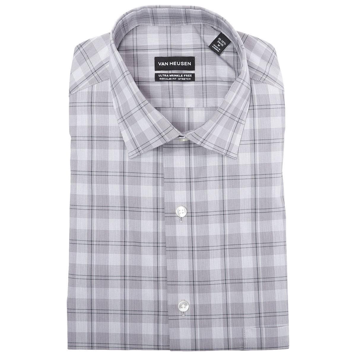 Mens Van Heusen(R) Wrinkle Free Regular Fit Dress Shirt - Mud Green