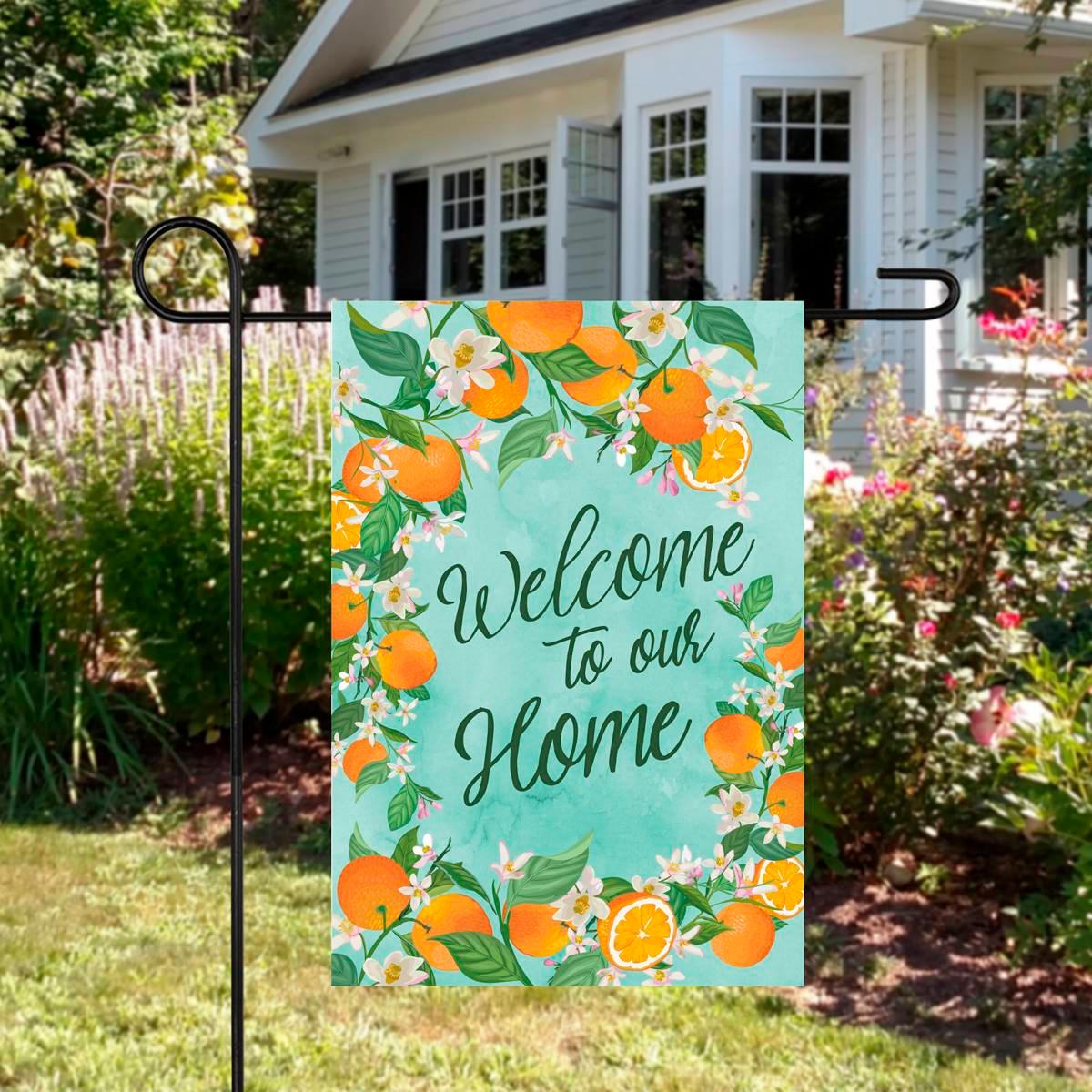 Northlight Seasonal Welcome to Our Home Outdoor Garden Flag