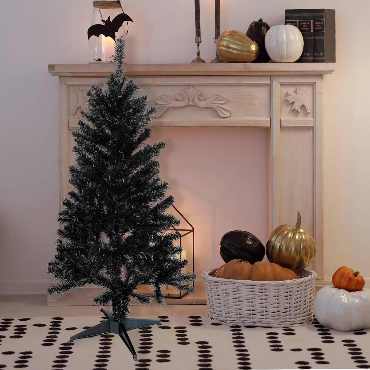 Northlight Seasonal 4ft. Holographic Artificial Halloween Tree