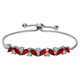 CZ Round & Marquise Adjustable Bracelet