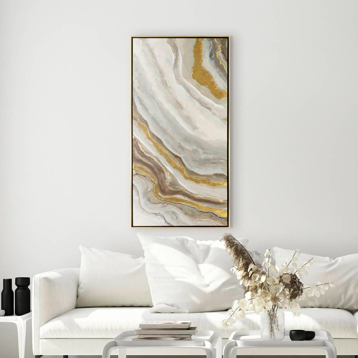 Artisan Home Golden Swell I Abstract Canvas Wall Décor