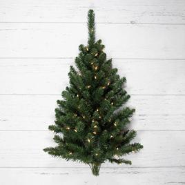 Northlight Seasonal 3ft. Pre-Lit Fir Hanging Christmas Tree