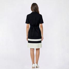 Womens Figueroa & Flower Color Block Stripe Shirtdress