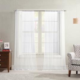 Allure Pearl Tulle Rod Pocket Panel Curtain