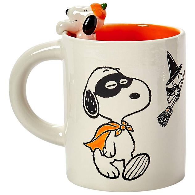 R Squared Peanuts Snoopy Orange Halloween Critter Mug