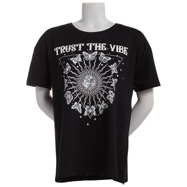 Juniors Attitude Not Included Trust The Vibe Graphic Tee