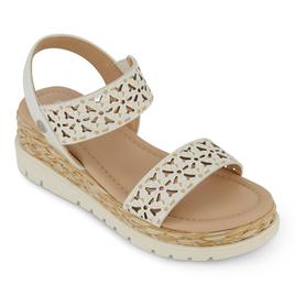 Big Girls Kenneth Cole(R) Arlo Alyssum Wedge Sandals