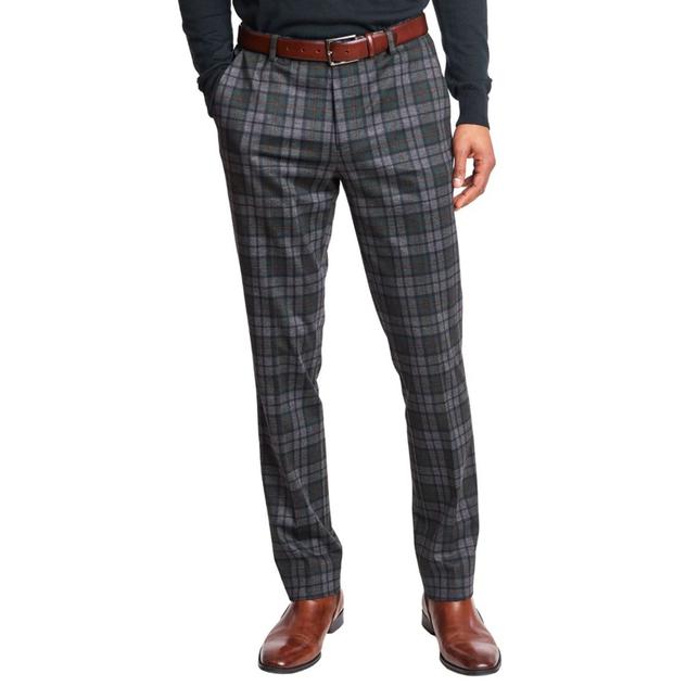 Mens Paisley & Gray® Knit Plaid Dress Pants