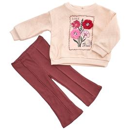 Baby Girl (12-24M) Kids Headquarters Floral Sweatshirt & Leggings