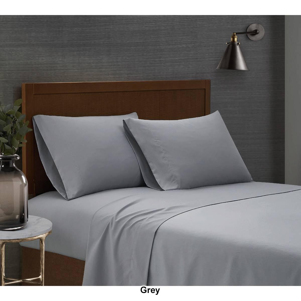 London Fog Garment Wash Solid 180 Thread Count Sheet Set