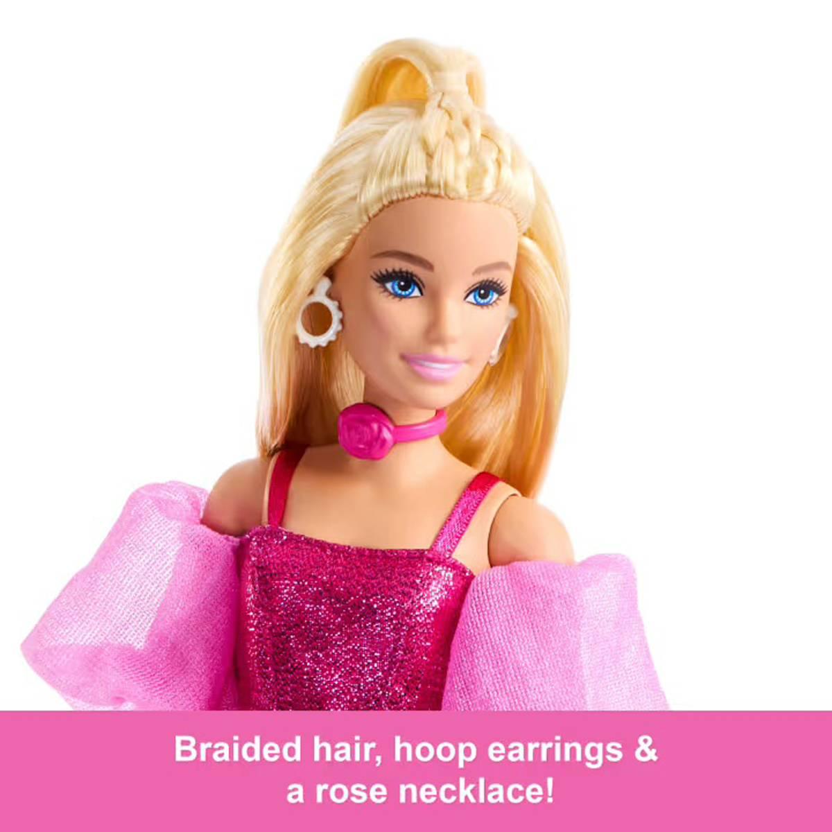 Barbie® Deluxe Style Fashion Doll #5 in Metallic Pink Outfit