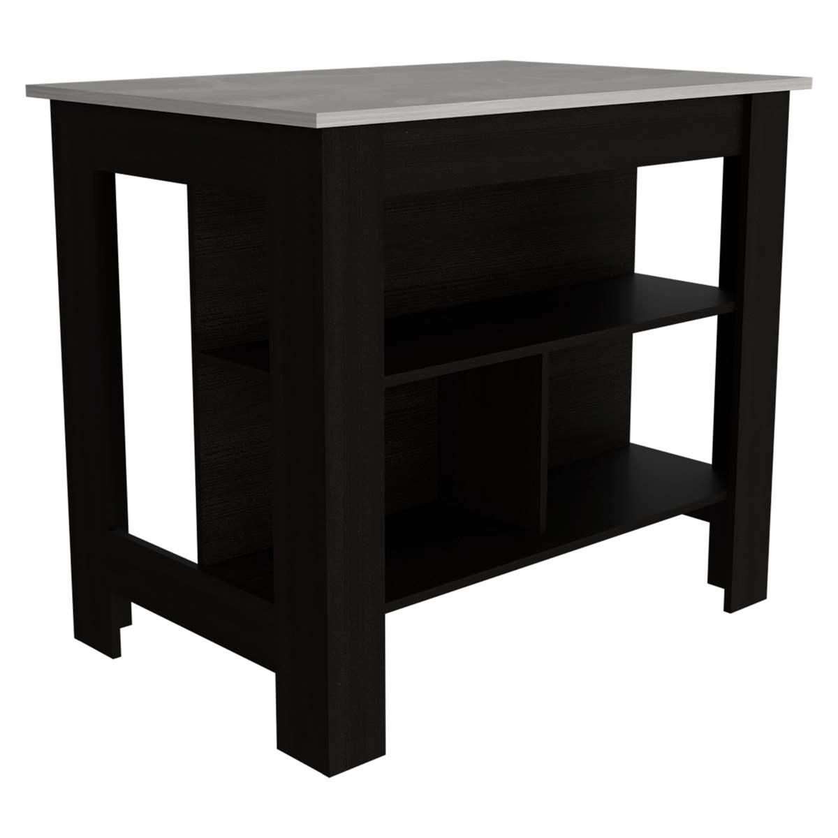 FM FURNITURE Brooklyn Ibiza Marble Top Kitchen Island