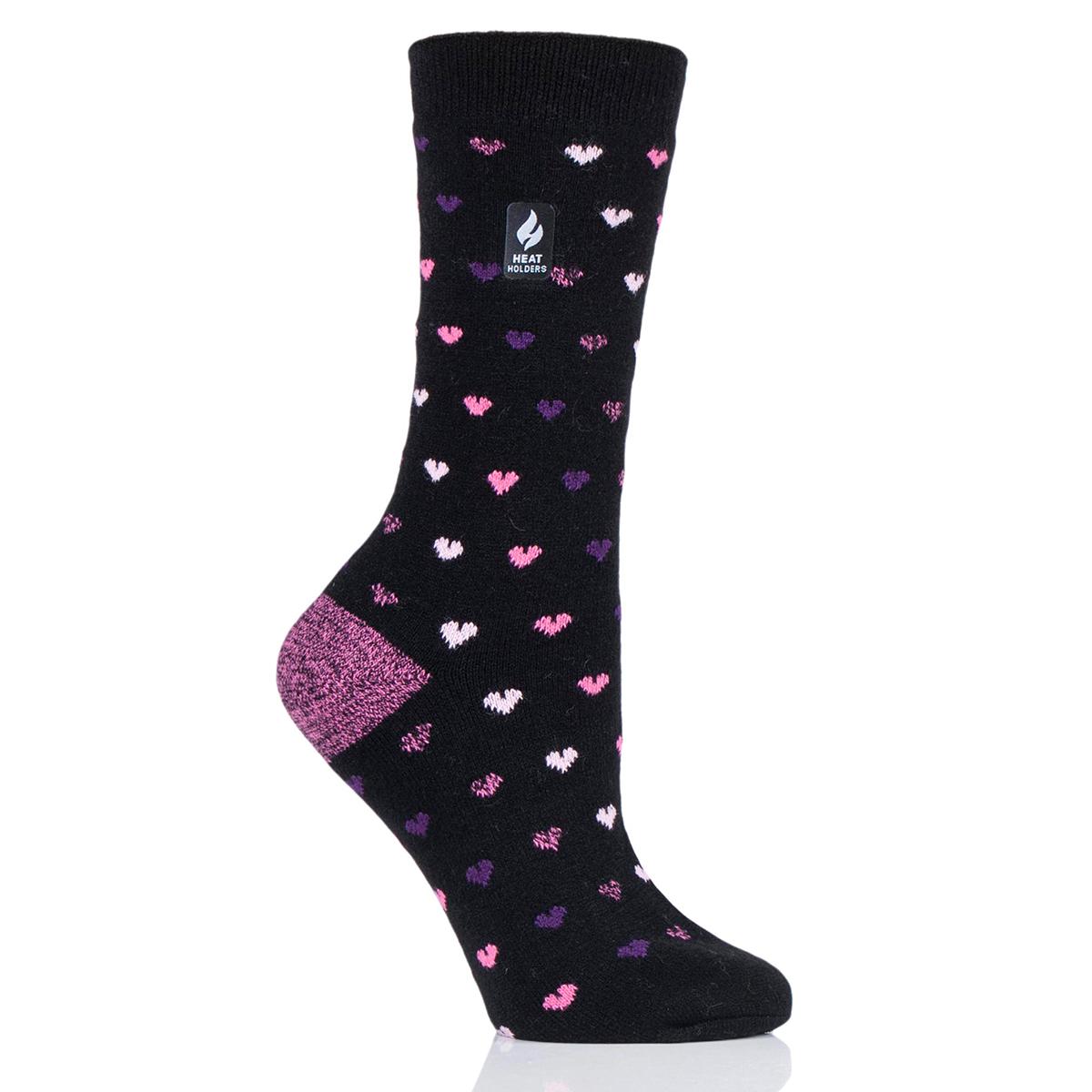 Womens Heat Holders(R) Ultra Hearts Crew Socks