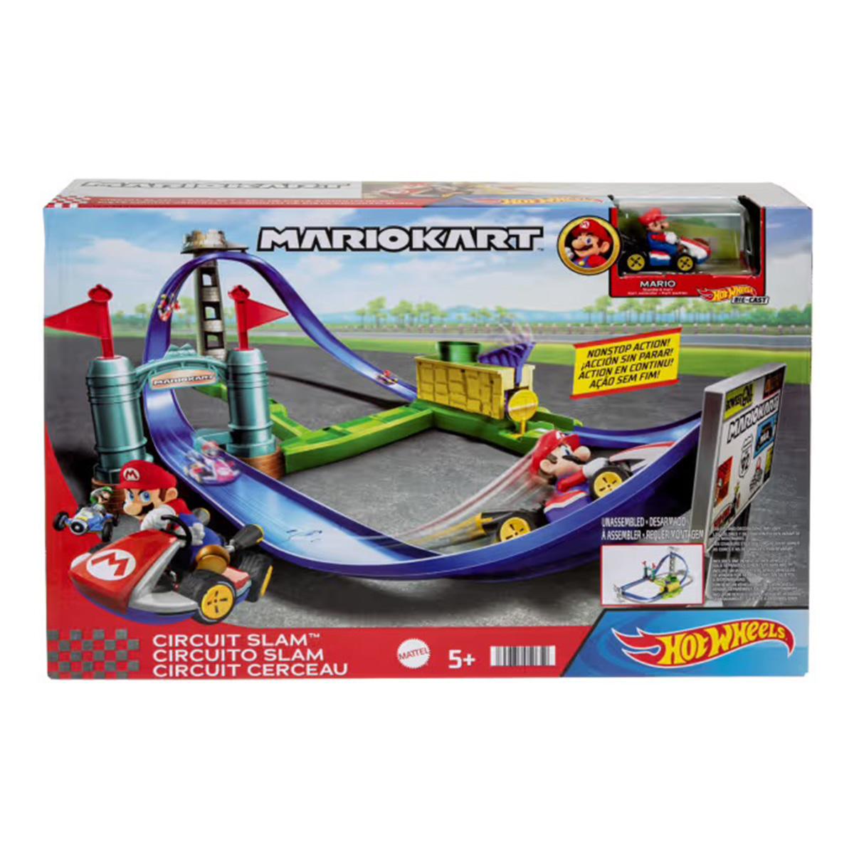 Hot Wheels Nintendo Mario Circuit Slam Track