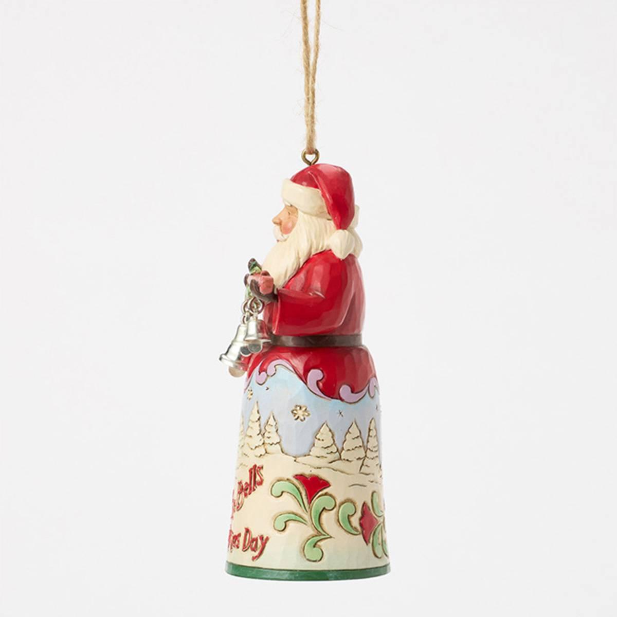 Jim Shore Santa I Heard The Bells Hanging Christmas Ornament