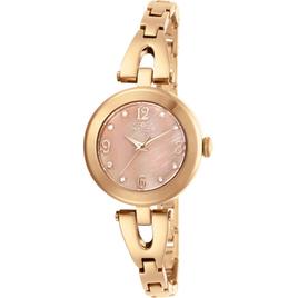 Womens INVICTA Rose Gold Quartz Watch & Bracelet Set - 29334