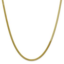Unisex Gold Classics(tm) 10kt. 3.0mm 16in. Silky Herringbone Chain